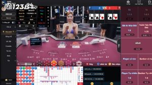 Dealer người thật sexy tại Baccarat online 123b