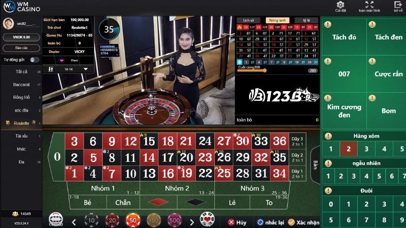 Thế giới đồ họa đỉnh cao, âm thanh của Roulette online 123B đảm bảo chất lượng