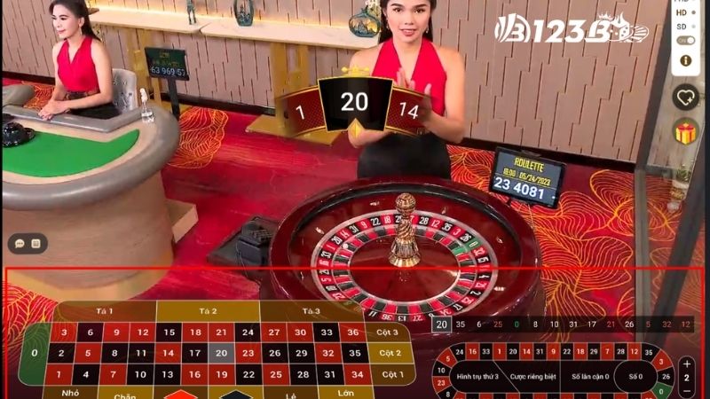 Các hình thức đặt cược Roulette tại 123B siêu phổ biến