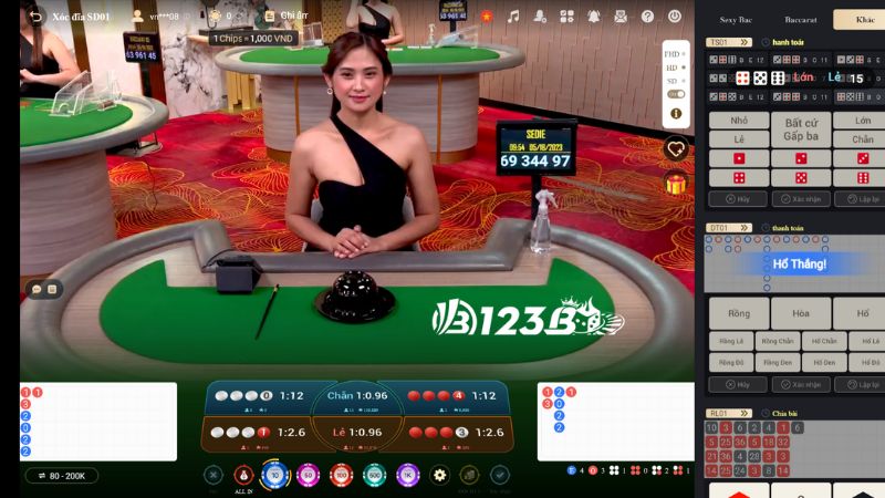 Xóc đĩa online tại casino 123b là tựa game giải trí vô cùng hot