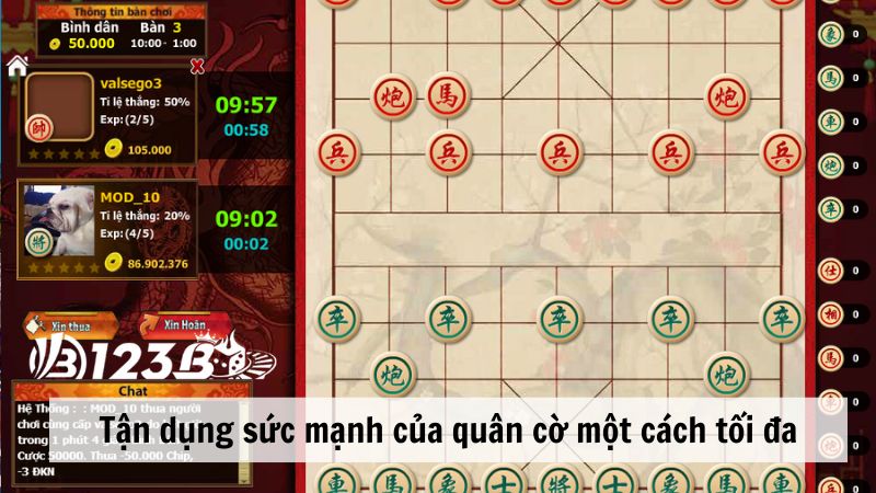 Tận dụng sức mạnh của quân cờ một cách tối đa