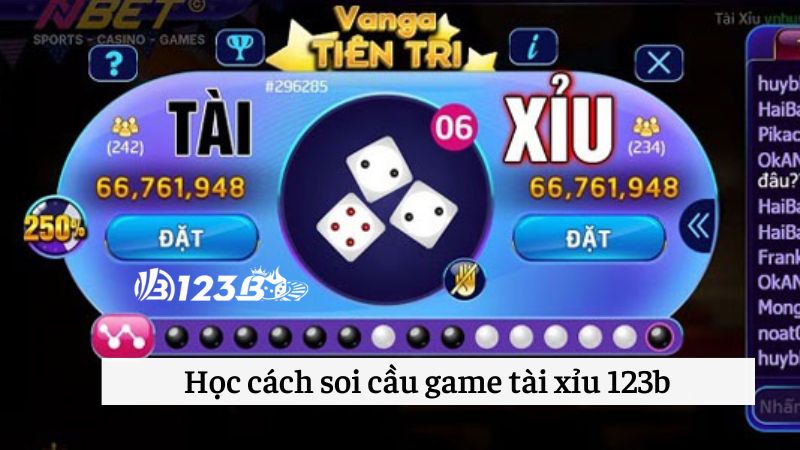 Học cách soi cầu game tài xỉu 123b giúp nâng khả năng chiến thắng