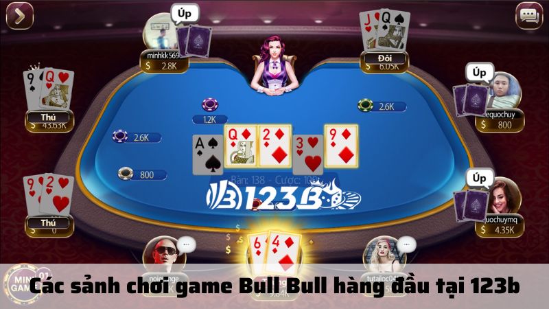 Các sảnh chơi game Bull Bull hàng đầu tại 123b