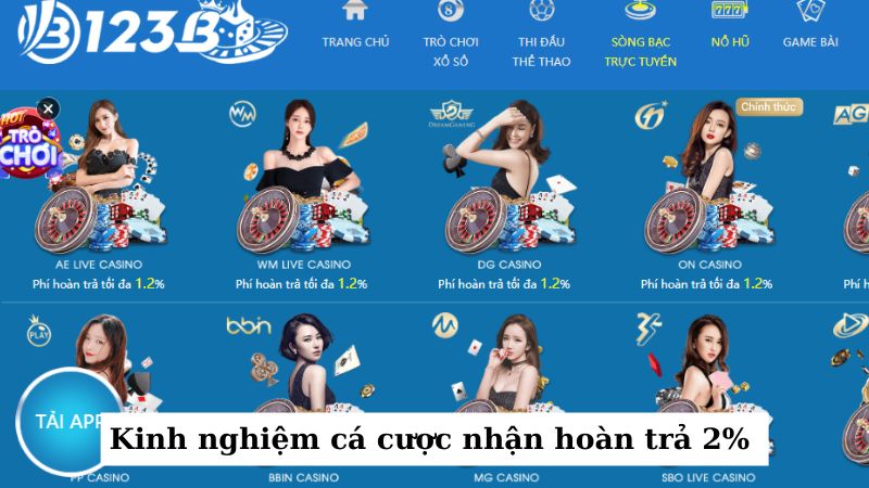 Kinh nghiệm cá cược anh em cược thủ nên biết để có thể nhận hoàn trả lớn nhất từ nhà cái 123b