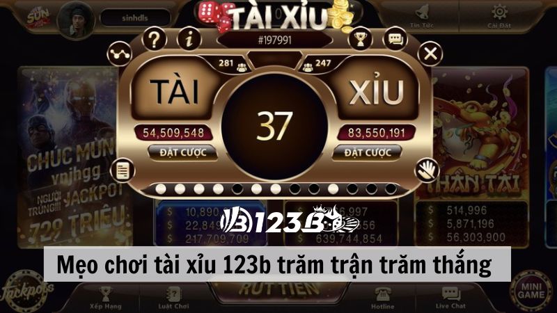 Mẹo chơi tài xỉu 123b trăm trận trăm thắng 