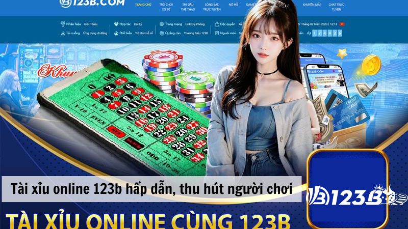 Tài xỉu online 123b hấp dẫn, thu hút người chơi