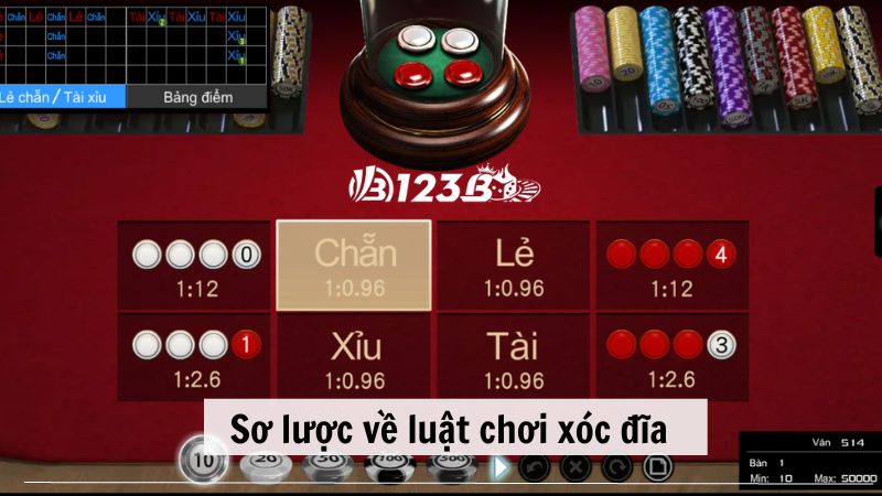 Sơ lược về luật chơi xóc đĩa