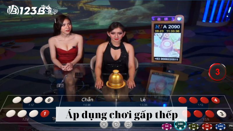 Áp dụng chơi xóc đĩa online 123b gấp thếp